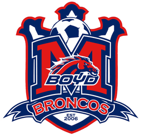 McKinney Boyd High School Soccer banner logo